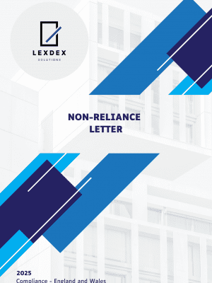 Non-Reliance Letter Template