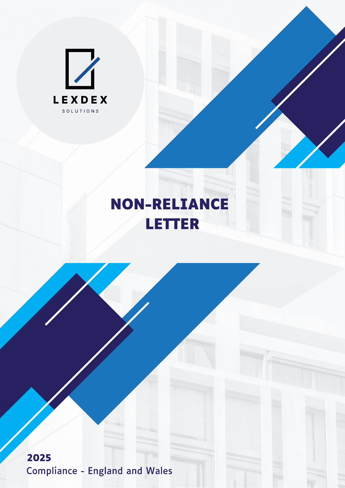 Non-Reliance Letter Template