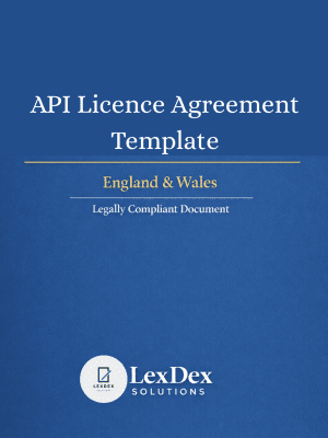 API Licence Agreement UK template regulating API access, software usage rights, and data sharing between provider and user