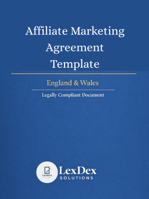Legally drafted Affiliate Marketing Agreement template for UK businesses and online partnerships