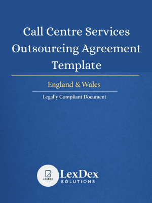 Call Centre Services Outsourcing Agreement template for UK companies – professional legal document for outsourcing operations, compliance, and risk management