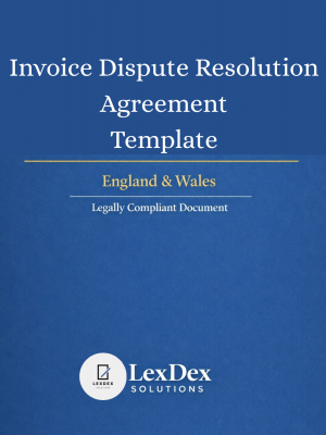Invoice Dispute Resolution Agreement template for UK commercial contracts ensuring structured dispute management
