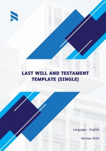 Last Will and Testament Template (Single)