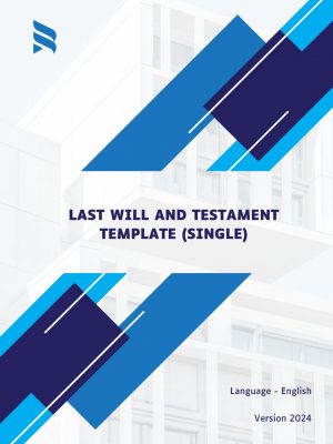 Last Will and Testament Template (Single)