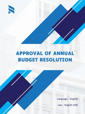 cover of LexDex Solutions' Annual Budget Resolution Template