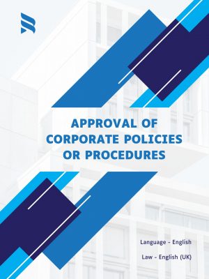 Approval of Corporate Policies or Procedures Resolution Template