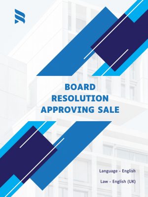 Board Resolution Approving Sale Template