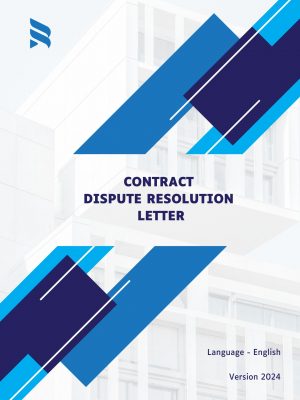 Contract Dispute Resolution Letter