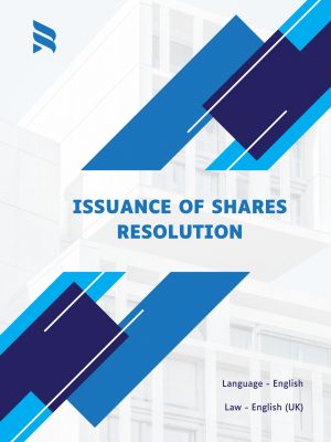 Issuance Of Shares Resolution Template
