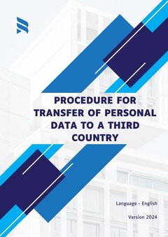 Procedure for Transfer of Personal Data to a Third Country
