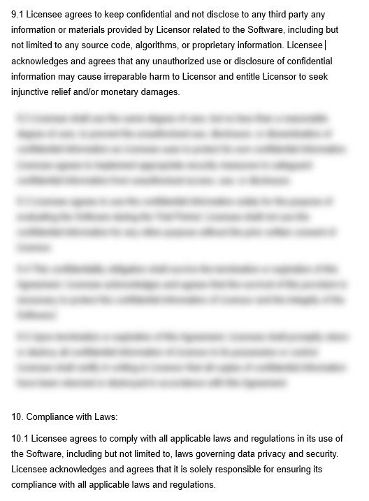 LexDex Solutions' Trial Software License Agreement Template preview 2