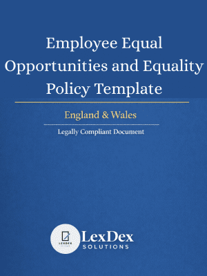 Employee equal opportunities policy and equality policy UK employment law compliance document