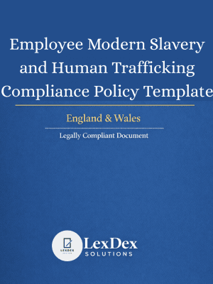 Employee modern slavery policy UK and human trafficking policy UK cover document for corporate compliance, ethical sourcing, and legal governance