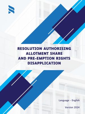Resolution Authorising Allotment hare and Disapplication Pre-emption Rights Template