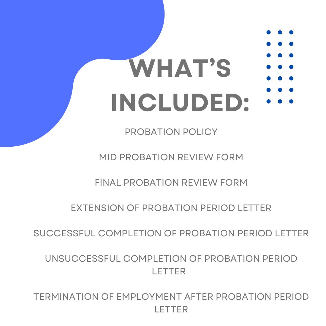 Probation Templates Pack