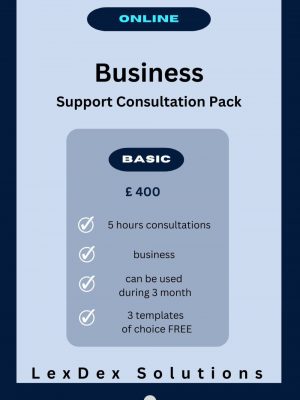 Business Support Consultation Pack - Basic