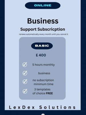 Business Support Subscription - Basic