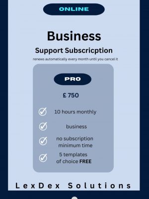 Business Support Subscription Pro