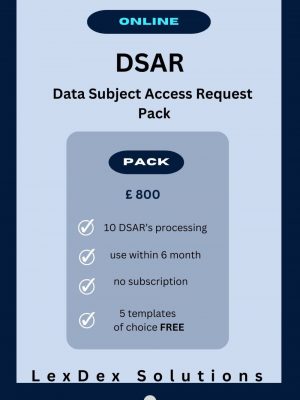Outsourced Data Subject Access Request DSAR Handling Service – Expert GDPR Compliance Support for UK Businesses by LexDex Solutions