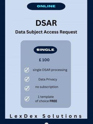 Data Subject Access Request (DSAR) - Single