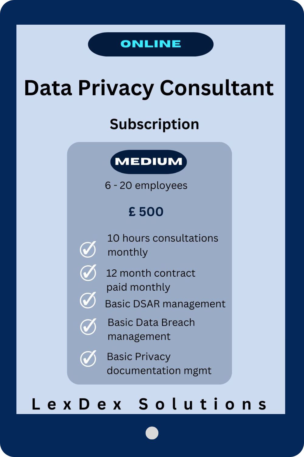 Data Privacy Consultant Subscription