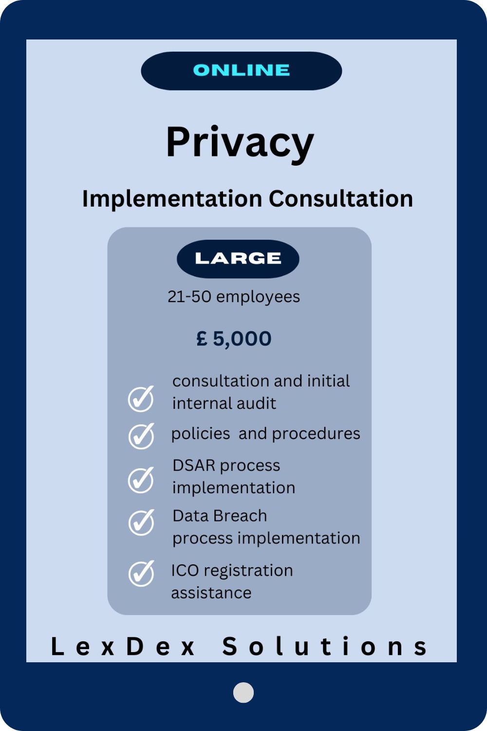 Privacy Implementation Service - Large