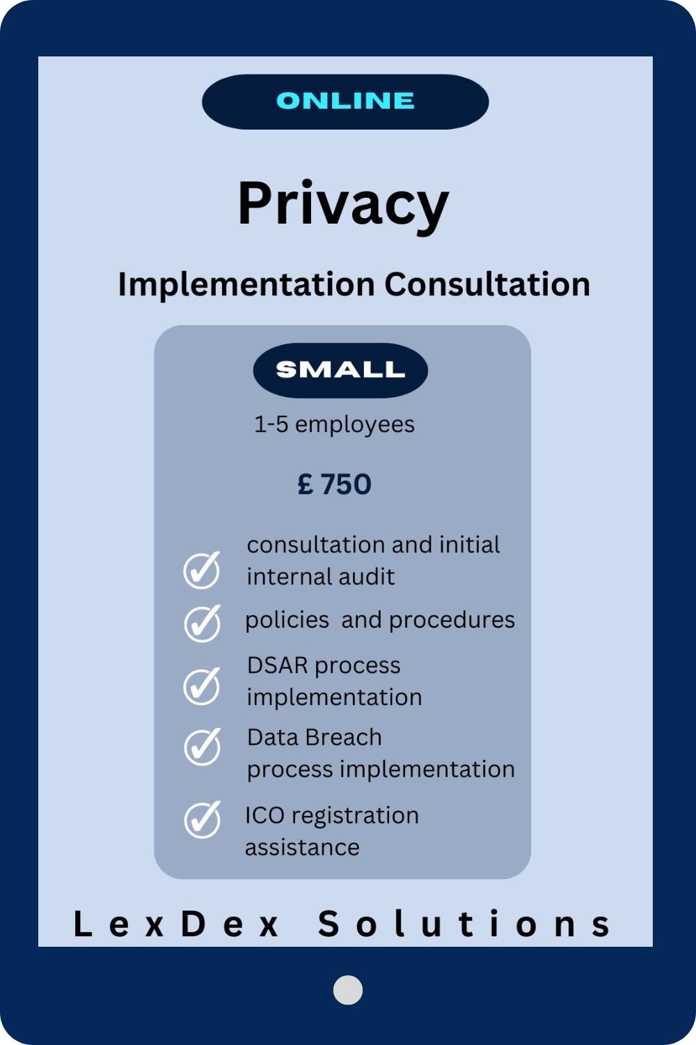 Privacy Implementation Service - Small