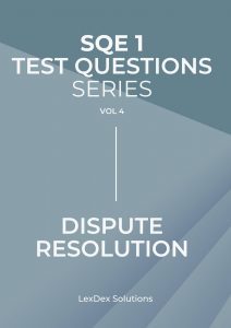 SQE1 Mistakes Dispute Resolution
