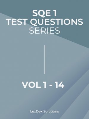 Free SQE1 FLK1 and FLK2 Mock Assessments – Sample Scenario-Based MCQs with Answers to Preview LexDex Solutions’ Full Paid SQE1 Test Question eBooks
