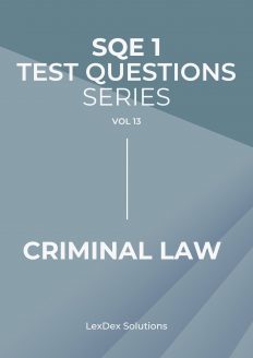 90 SQE1 Sample Questions - Criminal Law