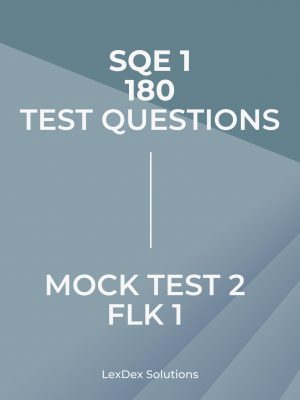 FLK 1 Mock Test 2 – 180 Test Questions for SQE1