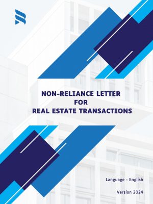 Non Reliance Letter For Real Estate Transactions