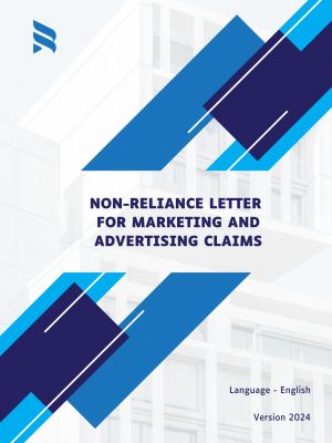 Non-Reliance Letter Template for Marketing and Advertising Claims