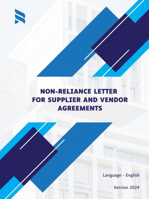 Non-Reliance Letter Template for Supplier and Vendor Agreements