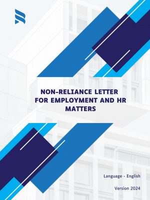 Non-Reliance Letter for Employment and HR Matters
