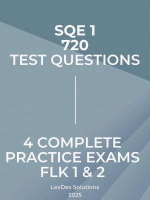 4 Complete SQE 1 Practice Exams - FLK 1 & FLK 2