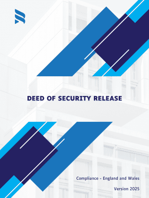 Deed of Security Release legal template – 2025 England & Wales compliant document for releasing security over assets after full loan repayment