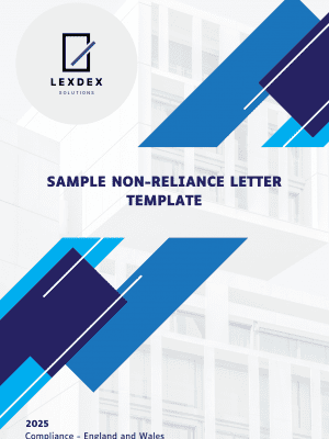 Sample Non-Reliance Letter Template