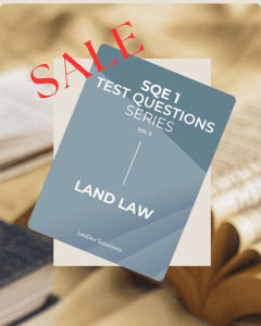 Land Law for SQE1 sale