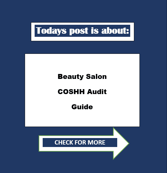 Beauty Salon COSHH Audit Guide