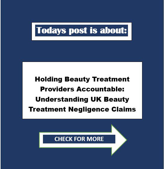 Beauty Treatment Providers legal accountability - legal requirements for a beauty salon UK