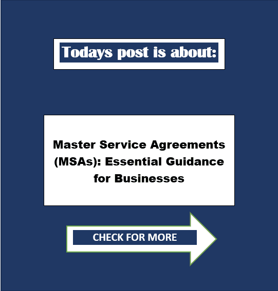 Master Service Agreements